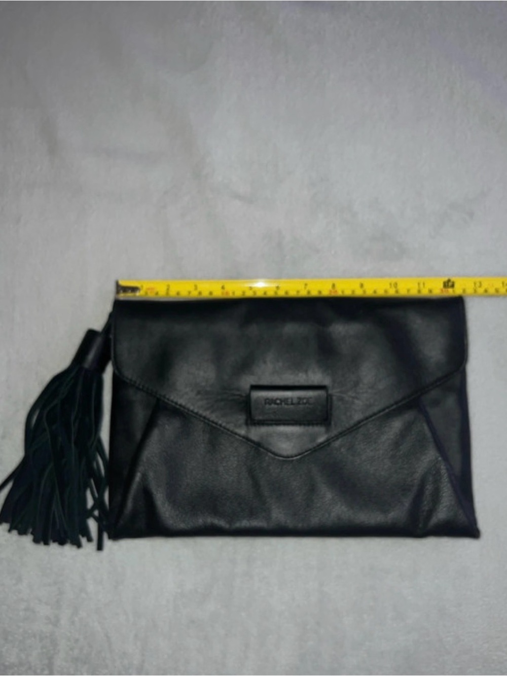 Rachel Zoe Leather Tassel Clutch